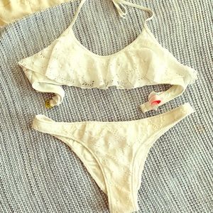 VS Eyelet Bikini- white